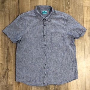 TENTH + OCEAN Washable Linen Short Sleeve Button Down Shirt